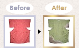 着物の染め直し　Before After