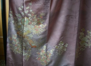 訪問着染め直し、仕立て直した訪問着