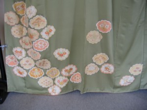 染め直した訪問着