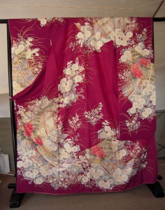 染め直した振袖