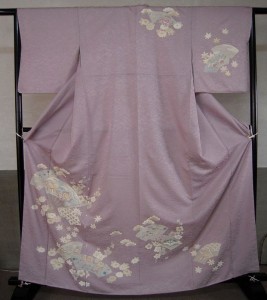 染め直した訪問着