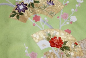 染め直した訪問着部分写真