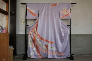 染め直した訪問着