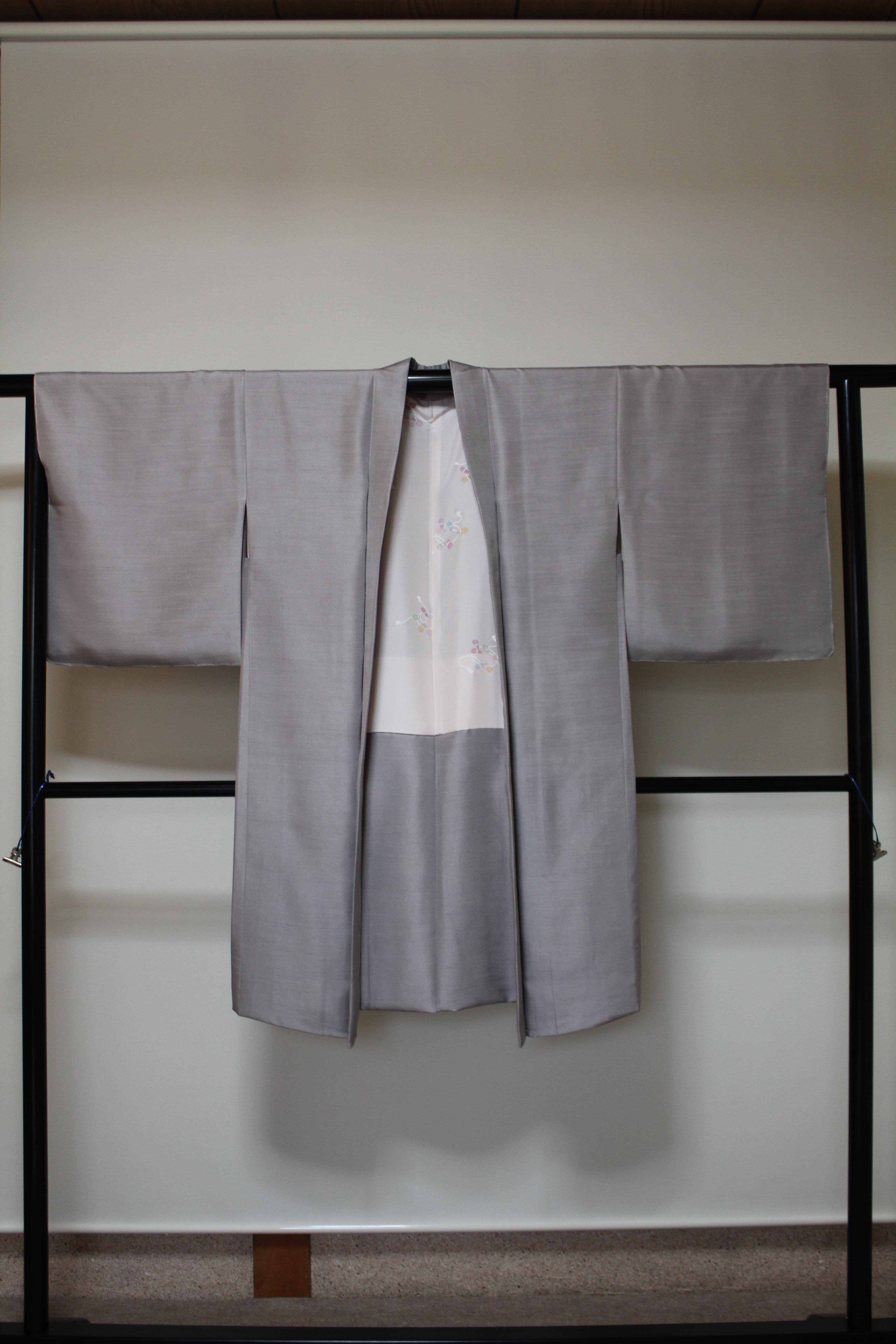 染め直して長羽織に仕立て直し