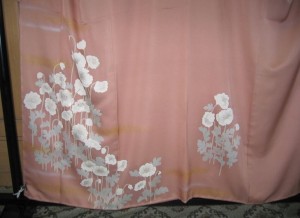 染め直した訪問着