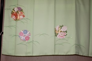 完全お誂え・オーダー訪問着「花の丸」裾模様