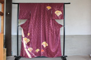 染め直し、仕立て直した訪問着