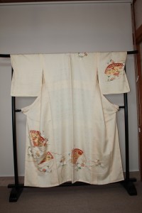 オーダー訪問着「檜扇・菊」