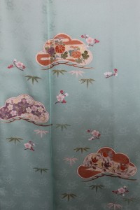 オーダー訪問着「松竹梅」上前部分
