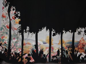 染め直した裾模様